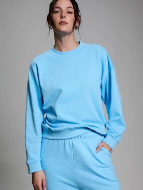 Year of Ours Bright Sky Blue Crew Sweatshirt XL/2XL